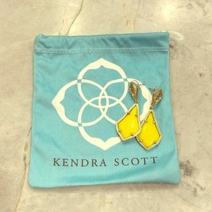 Kendra Scott Alexa Yellow Earrings